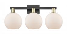 Innovations Lighting 716-3W-BAB-G121-8 - Athens - 3 Light - 27 inch - Black Antique Brass - Bath Vanity Light