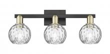 Innovations Lighting 716-3W-BAB-G1215-6 - Athens Water Glass - 3 Light - 25 inch - Black Antique Brass - Bath Vanity Light