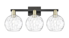 Innovations Lighting 716-3W-BAB-G1215-8 - Athens Water Glass - 3 Light - 27 inch - Black Antique Brass - Bath Vanity Light