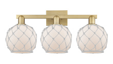Innovations Lighting 716-3W-BB-G121-8RW - Farmhouse Rope - 3 Light - 27 inch - Brushed Brass - Bath Vanity Light