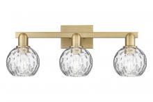 Innovations Lighting 716-3W-BB-G1215-6 - Athens Water Glass - 3 Light - 25 inch - Brushed Brass - Bath Vanity Light