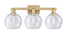 Innovations Lighting 716-3W-BB-G124-8 - Athens - 3 Light - 27 inch - Brushed Brass - Bath Vanity Light