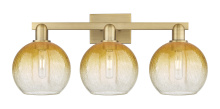 Innovations Lighting 716-3W-BB-G483-8AM - Brookhaven Globe - 3 Light - 26 inch - Brushed Brass - Bath Vanity Light