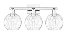 Innovations Lighting 716-3W-PC-G1215-8 - Athens Water Glass - 3 Light - 27 inch - Polished Chrome - Bath Vanity Light