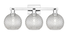 Innovations Lighting 716-3W-PC-G122C-8CL - Athens - 3 Light - 27 inch - Polished Chrome - Bath Vanity Light