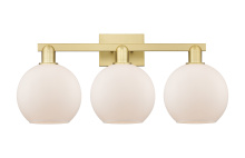 Innovations Lighting 716-3W-SG-G121-8 - Athens - 3 Light - 27 inch - Satin Gold - Bath Vanity Light