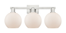 Innovations Lighting 716-3W-SN-G121-8 - Athens - 3 Light - 27 inch - Brushed Satin Nickel - Bath Vanity Light