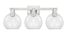 Innovations Lighting 716-3W-SN-G122-8 - Athens - 3 Light - 27 inch - Brushed Satin Nickel - Bath Vanity Light