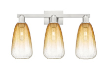 Innovations Lighting 716-3W-SN-G480-6AM - Brookhaven Almond - 3 Light - 26 inch - Brushed Satin Nickel - Bath Vanity Light