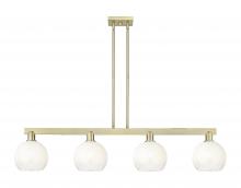 Innovations Lighting 716-4I-AB-G483-8OP - Brookhaven Globe - 4 Light - 48 inch - Antique Brass - Stem hung - Island Light