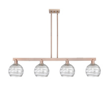Innovations Lighting 716-4I-AC-G1213-8CL - Athens Deco Swirl - 4 Light - 51 inch - Antique Copper - Stem hung - Island Light