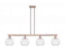 Innovations Lighting 716-4I-AC-G122-8 - Athens - 4 Light - 51 inch - Antique Copper - Stem hung - Island Light