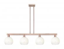 Innovations Lighting 716-4I-AC-G483-8OP - Brookhaven Globe - 4 Light - 48 inch - Antique Copper - Stem hung - Island Light