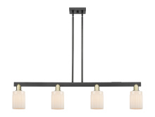 Innovations Lighting 716-4I-BAB-G341 - Hadley - 4 Light - 47 inch - Black Antique Brass - Stem hung - Island Light