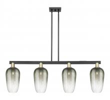 Innovations Lighting 716-4I-BAB-G484-7SL - Brookhaven Flute - 4 Light - 48 inch - Black Antique Brass - Cord hung - Island Light