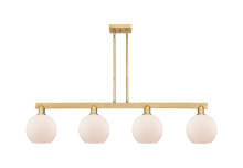 Innovations Lighting 716-4I-BB-G121-8 - Athens - 4 Light - 51 inch - Brushed Brass - Stem hung - Island Light