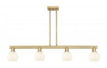 Innovations Lighting 716-4I-BB-G1217-6WV - White Venetian - 4 Light - 49 inch - Brushed Brass - Stem hung - Island Light
