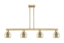 Innovations Lighting 716-4I-BB-G128-6 - Athens - 4 Light - 49 inch - Brushed Brass - Stem hung - Island Light