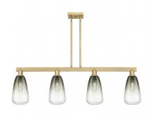 Innovations Lighting 716-4I-BB-G480-6SL - Brookhaven Almond - 4 Light - 48 inch - Brushed Brass - Stem hung - Island Light