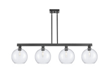 Innovations Lighting 716-4I-BK-G124-10 - Athens - 4 Light - 53 inch - Matte Black - Stem hung - Island Light
