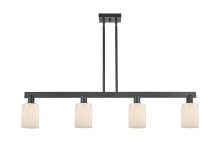 Innovations Lighting 716-4I-BK-G341 - Hadley - 4 Light - 47 inch - Matte Black - Stem hung - Island Light
