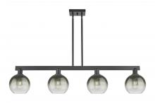 Innovations Lighting 716-4I-BK-G483-8SL - Brookhaven Globe - 4 Light - 48 inch - Matte Black - Stem hung - Island Light