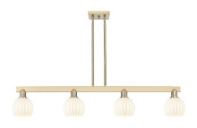 Innovations Lighting 716-4I-CB-G1217-6WV - White Venetian - 4 Light - 49 inch - Champagne Bronze - Stem hung - Island Light