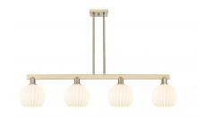 Innovations Lighting 716-4I-CB-G1217-8WV - White Venetian - 4 Light - 48 inch - Champagne Bronze - Stem Hung - Island Light