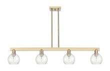 Innovations Lighting 716-4I-CB-G124-6 - Athens - 4 Light - 49 inch - Champagne Bronze - Stem hung - Island Light
