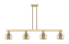Innovations Lighting 716-4I-CB-G128-6 - Athens - 4 Light - 49 inch - Champagne Bronze - Stem hung - Island Light