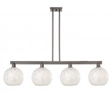 Innovations Lighting 716-4I-OB-G1216-10WM - White Mouchette - 4 Light - 53 inch - Oil Rubbed Bronze - Stem hung - Island Light