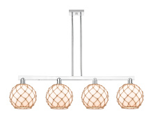 Innovations Lighting 716-4I-PC-G121-10RB - Farmhouse Rope - 4 Light - 53 inch - Polished Chrome - Stem hung - Island Light