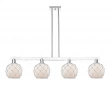 Innovations Lighting 716-4I-PC-G121-8RW - Farmhouse Rope - 4 Light - 51 inch - Polished Chrome - Stem hung - Island Light