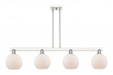 Innovations Lighting 716-4I-PN-G121-8 - Athens - 4 Light - 51 inch - Polished Nickel - Stem hung - Island Light