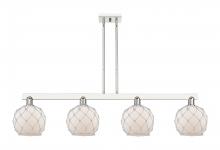 Innovations Lighting 716-4I-PN-G121-8RW - Farmhouse Rope - 4 Light - 51 inch - Polished Nickel - Stem hung - Island Light