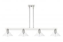 Innovations Lighting 716-4I-PN-G132 - Orwell - 4 Light - 51 inch - Polished Nickel - Stem hung - Island Light