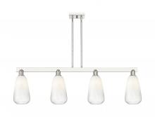 Innovations Lighting 716-4I-PN-G480-6OP - Brookhaven Almond - 4 Light - 48 inch - Polished Nickel - Stem hung - Island Light