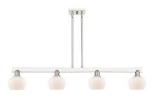 Innovations Lighting 716-4I-PN-G91 - Fenton - 4 Light - 49 inch - Polished Nickel - Stem hung - Island Light