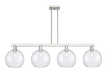 Innovations Lighting 716-4I-SN-G124-10 - Athens - 4 Light - 53 inch - Brushed Satin Nickel - Stem hung - Island Light