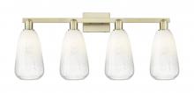 Innovations Lighting 716-4W-AB-G480-6OP - Brookhaven Almond - 4 Light - 36 inch - Antique Brass - Bath Vanity Light