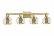 Innovations Lighting 716-4W-BB-G128-6 - Athens - 4 Light - 33 inch - Brushed Brass - Bath Vanity Light
