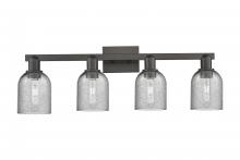 Innovations Lighting 716-4W-BK-G257 - Caledonia - 4 Light - 32 inch - Matte Black - Bath Vanity Light
