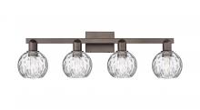 Innovations Lighting 716-4W-OB-G1215-6 - Athens Water Glass - 4 Light - 33 inch - Oil Rubbed Bronze - Bath Vanity Light