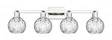Innovations Lighting 716-4W-PN-G1215-6 - Athens Water Glass - 4 Light - 33 inch - Polished Nickel - Bath Vanity Light