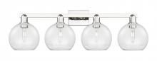Innovations Lighting 716-4W-PN-G122-8 - Athens - 4 Light - 35 inch - Polished Nickel - Bath Vanity Light