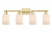 Innovations Lighting 716-4W-SG-G341 - Hadley - 4 Light - 32 inch - Satin Gold - Bath Vanity Light