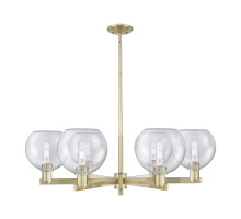 Innovations Lighting 716-6CR-AB-G124-8 - Athens - 6 Light - 38 inch - Antique Brass - Stem hung - Chandelier