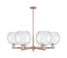 Innovations Lighting 716-6CR-AC-G124-10 - Athens - 6 Light - 40 inch - Antique Copper - Stem hung - Chandelier