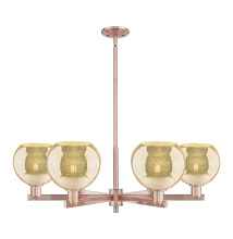Innovations Lighting 716-6CR-AC-G128-8 - Athens - 6 Light - 38 inch - Antique Copper - Stem hung - Chandelier