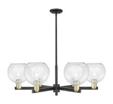 Innovations Lighting 716-6CR-BAB-G122-8 - Athens - 6 Light - 38 inch - Black Antique Brass - Stem hung - Chandelier